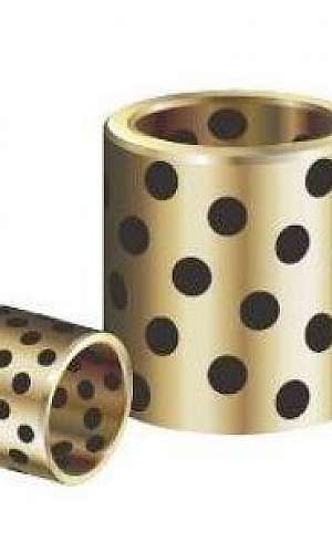 Bucha de bronze com insertos de grafite Bucha de bronze com insertos de grafite