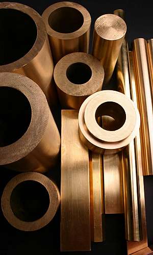 Bucha de bronze com insertos de grafite Bucha de bronze com insertos de grafite