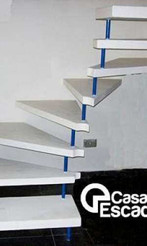 Escada em leque de concreto Escada em leque de concreto