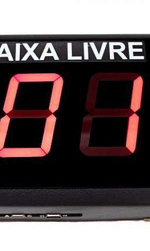 Painel eletrônico fila única Painel eletrônico fila única